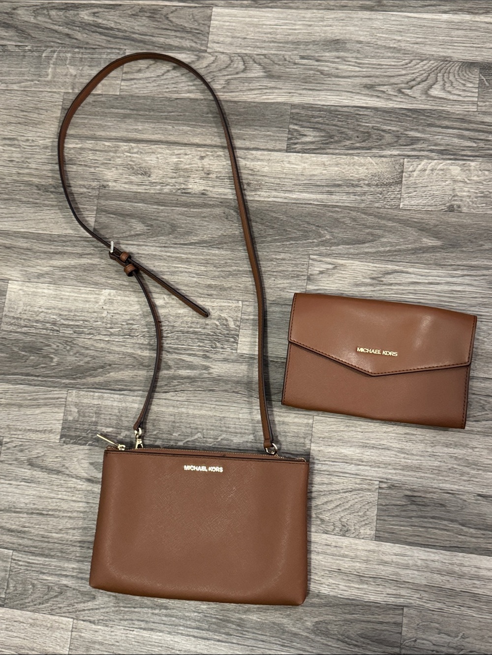 Michael Kors Charlotte 3-in-1 set, only the 2 smaller bags